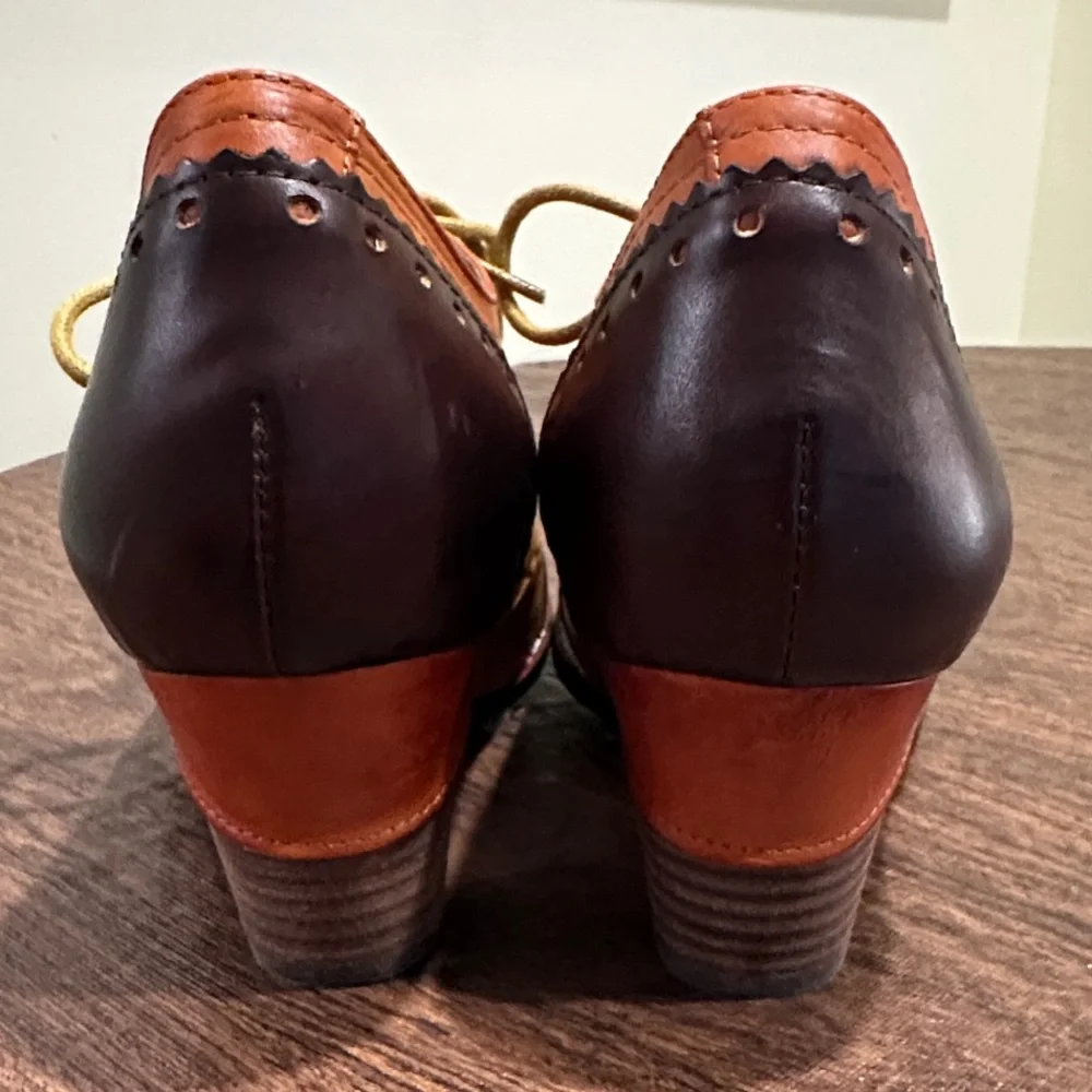 L'ATISTE Bardot Pieced Leather Oxford Pumps Size 6.5 NWOT - Picture 12 of 15